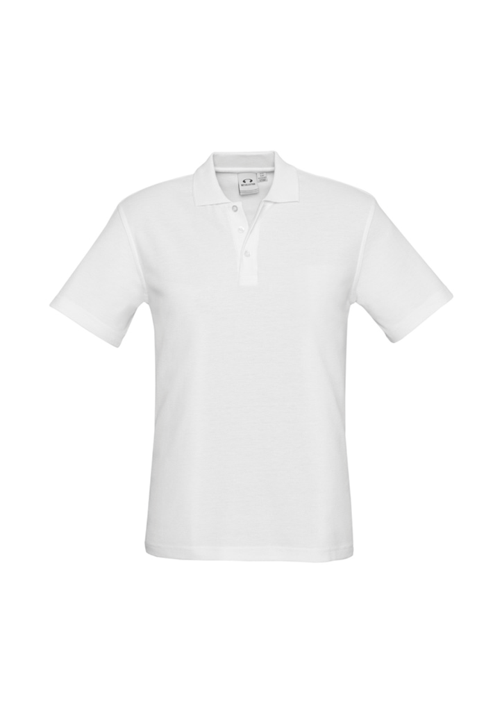 Oranga Tamariki Mens Crew Short Sleeve White Polo