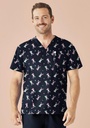 CST152MS - Mens Easter V-Neck Short Sleeve Scrub Top