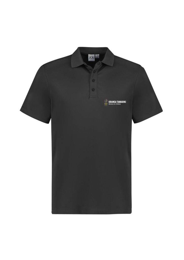 Oranga Tamariki Mens Action Short Sleeve Grey Polo